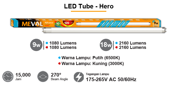 MEVAL LED Tube Hero